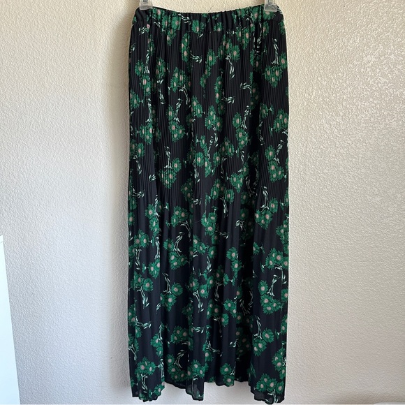 Topshop Archive Crystal Floral Pleated Midi Skirt Sz 10 - Picture 8 of 11